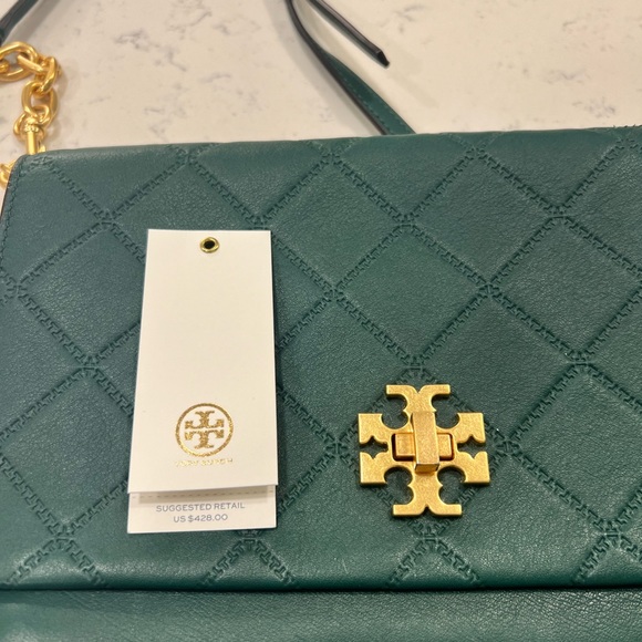 Tory Burch Georgia Cross-Body in Green - Picture 4 of 7